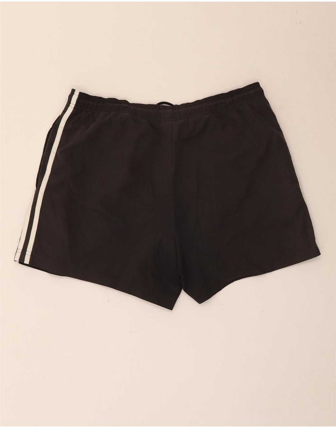 Adidas - Pantalones cortos deportivos para hombre, talla grande, poliéster negro