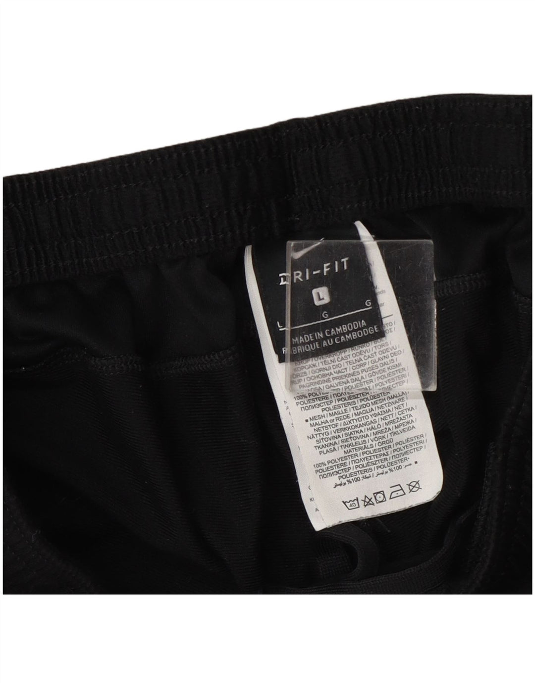 Nike - Pantalones de chándal Dri Fit para hombre, tamaño grande, color negro, poliéster