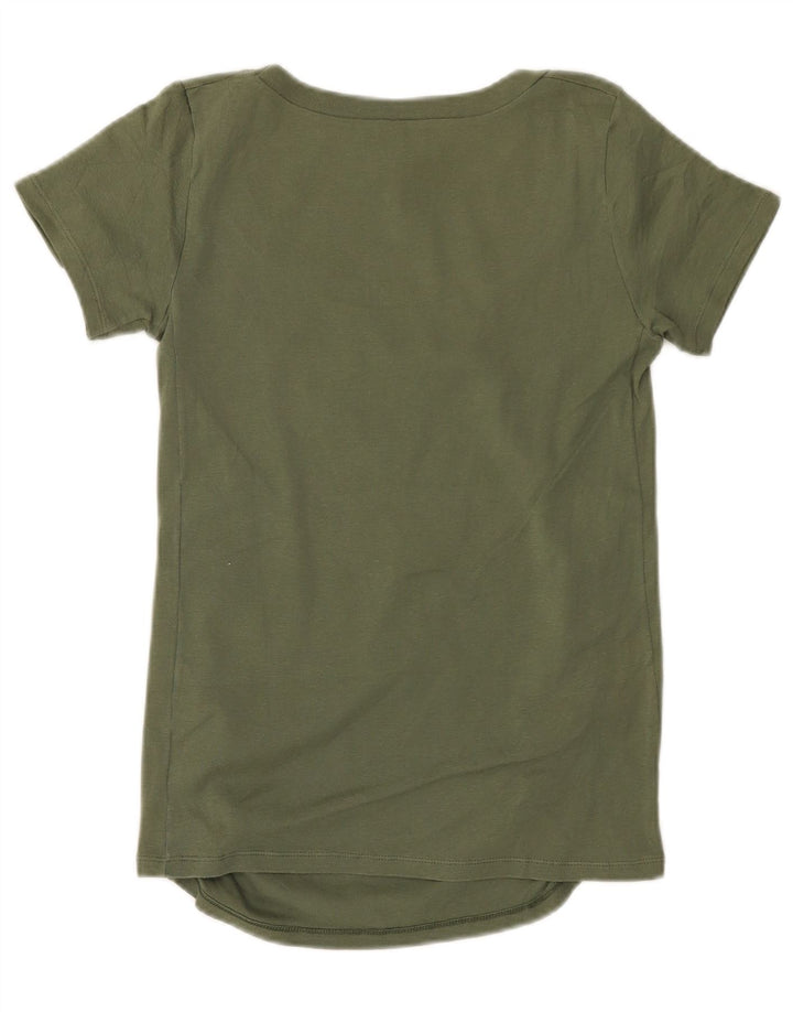 Benetton Camiseta Mujer UK 40 Small Caqui