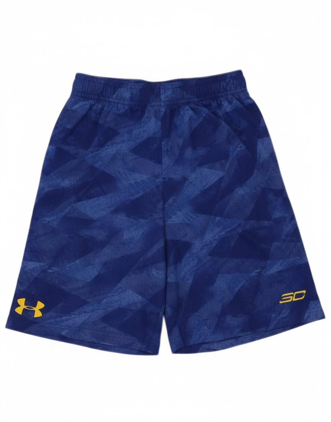 Under Armour Pantalones cortos deportivos para niño 9-10 años Azul medio Geométrico