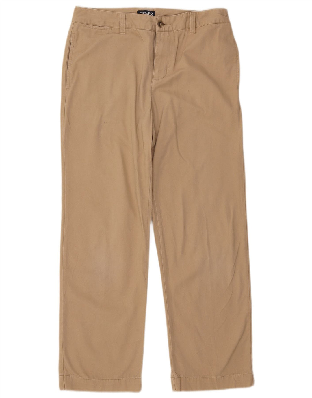 Chaps Pantalones chinos rectos Husky para niños 11-12 años W29 L26 Algodón beige