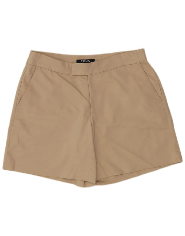 Chaps Pantalones cortos chinos para mujer US 8 mediano W32 algodón beige