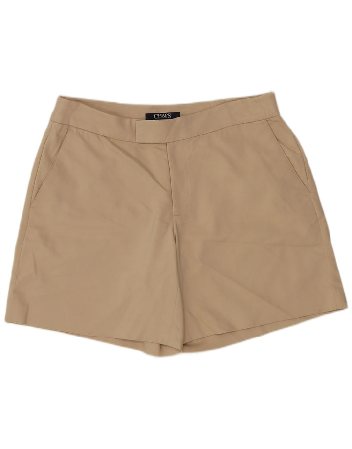 Chaps Pantalones cortos chinos para mujer US 8 mediano W32 algodón beige