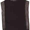 Zara Mujer Blusa Sin Mangas Top UK 42 Medium Negro