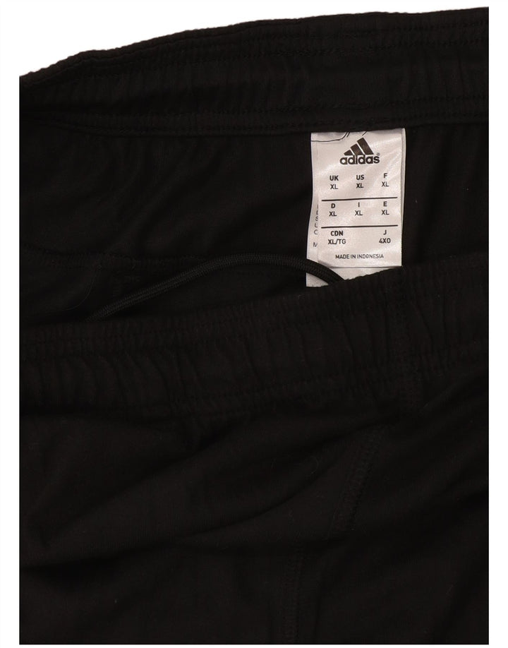 Adidas Hombre Climalite Chándal Pantalones Joggers XL Negro Poliéster