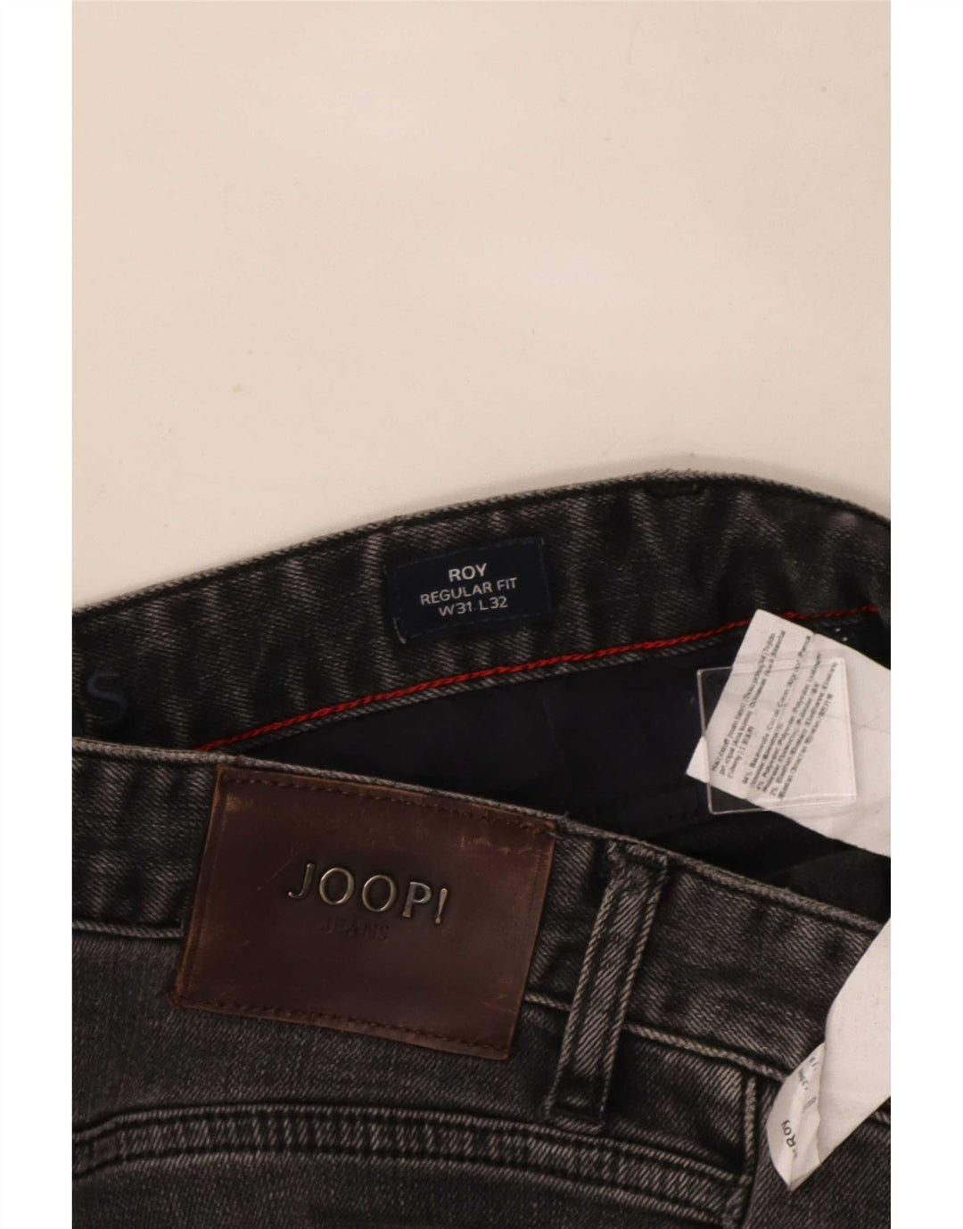 Joop Hombre Roy Vaqueros Rectos De Corte Regular W31 L32 Algodón Gris