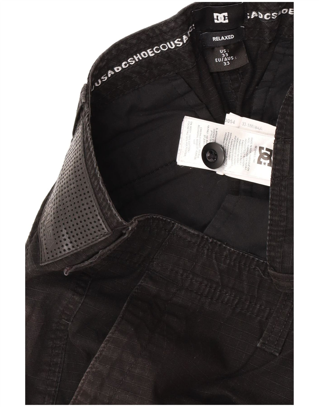 DC Shorts cargo de ajuste relajado para hombre W33 Algodón negro mediano