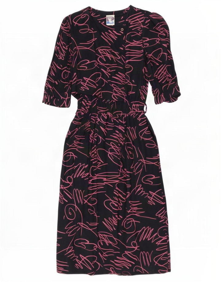 Yessica Vestido largo con estampado abstracto de C&A para mujer EU 40 Mediano Negro