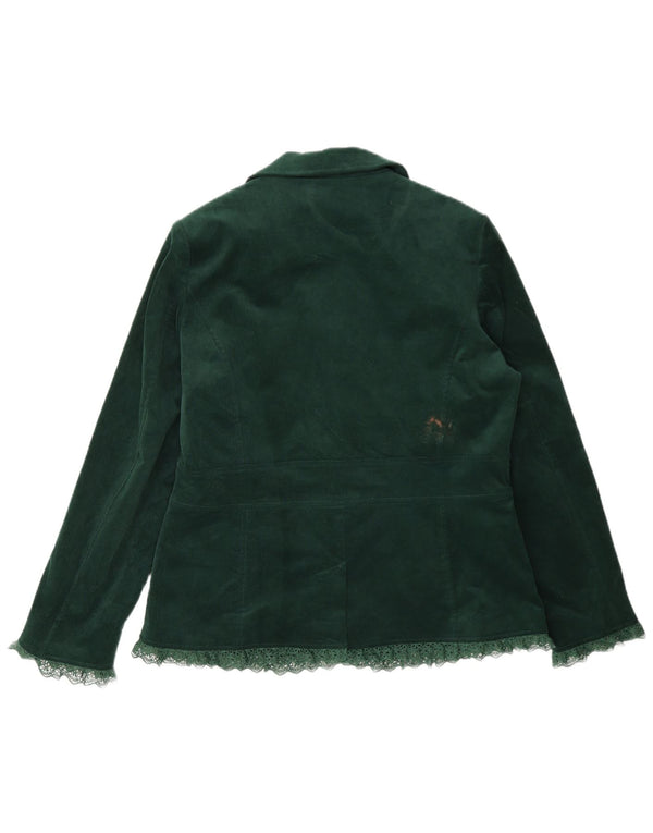 Joe Browns Chaqueta tipo blazer de pana con 3 botones para mujer UK 40 Grande Algodón verde