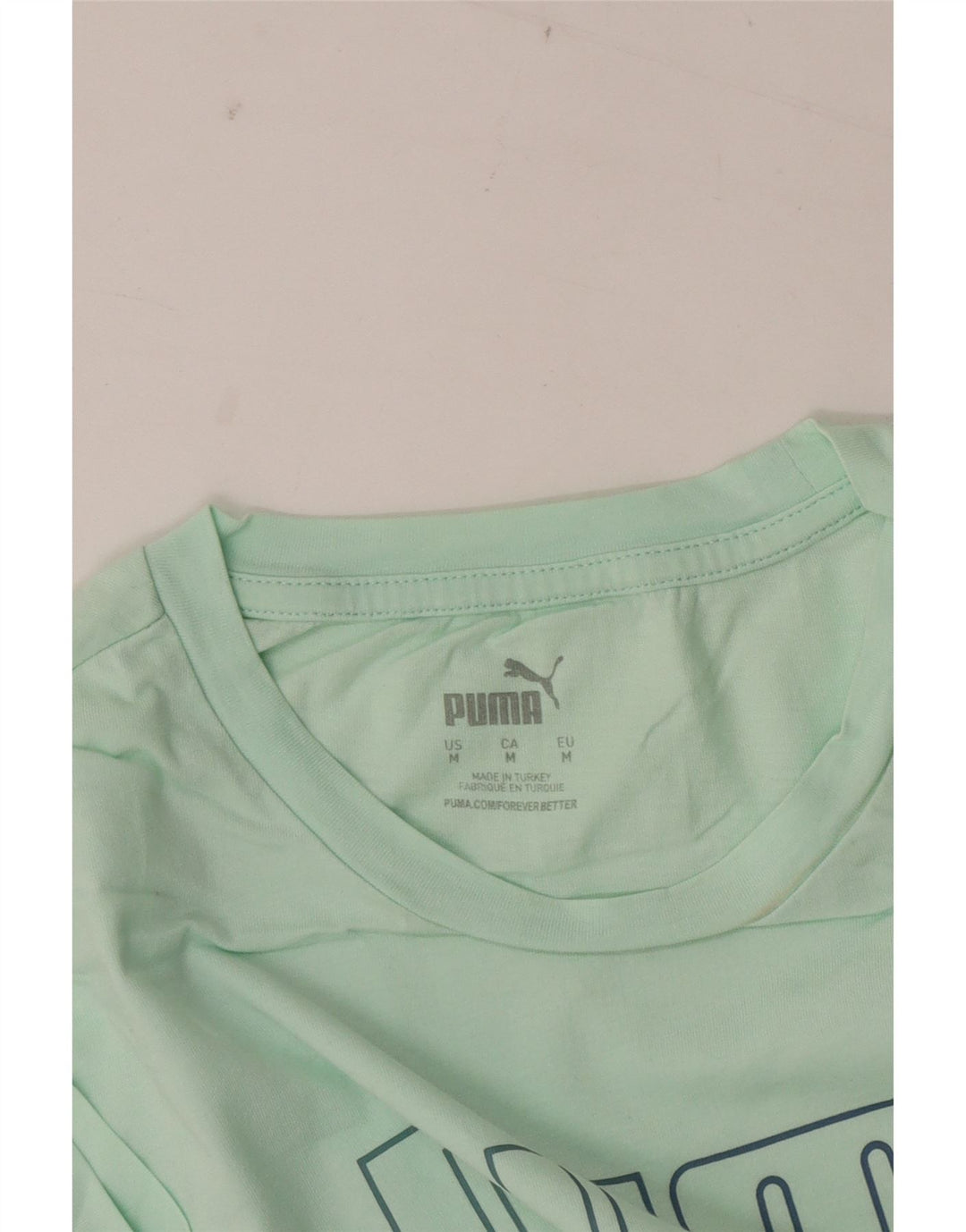Puma - Camiseta gráfica para mujer, talla 40, color verde medio