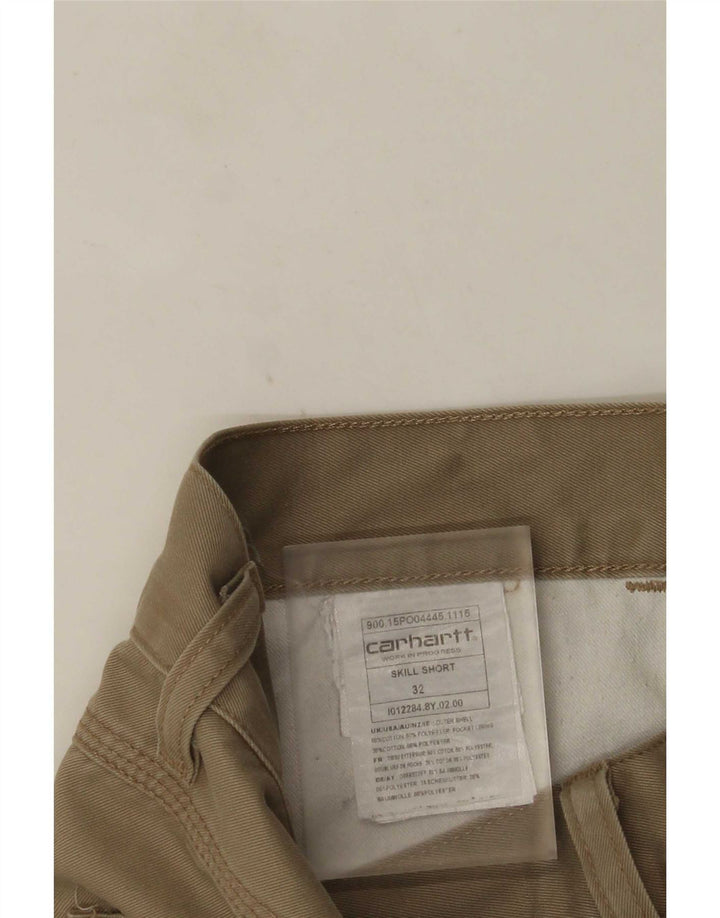Carhartt Pantalones cortos casuales para hombre W32 Algodón beige medio