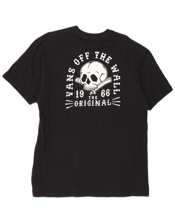 VANS Camiseta gráfica de corte clásico para hombre Top XL Algodón negro
