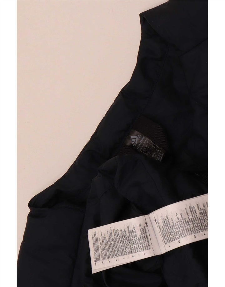 Adidas Chaqueta acolchada para hombre UK 40 Large Poliéster azul marino