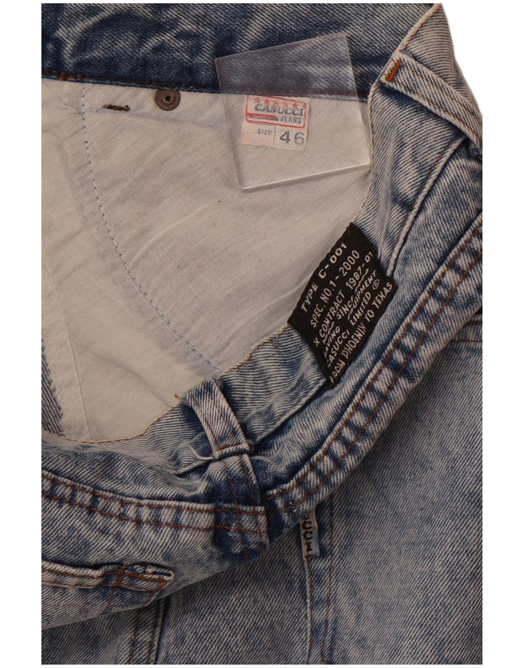 Casucci Falda vaquera para mujer IT 46 Large W30 Algodón azul