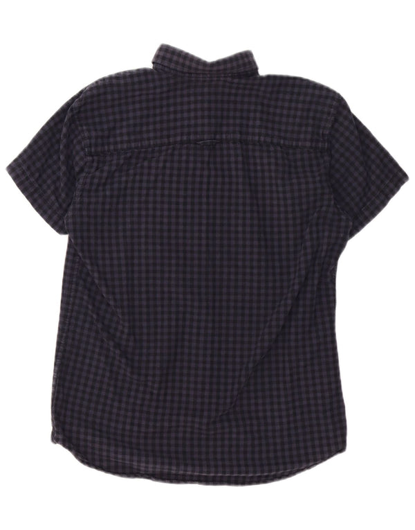 Jack & Jones Camisa Regular Fit De Manga Corta Para Hombre Small Navy Blue Gingham