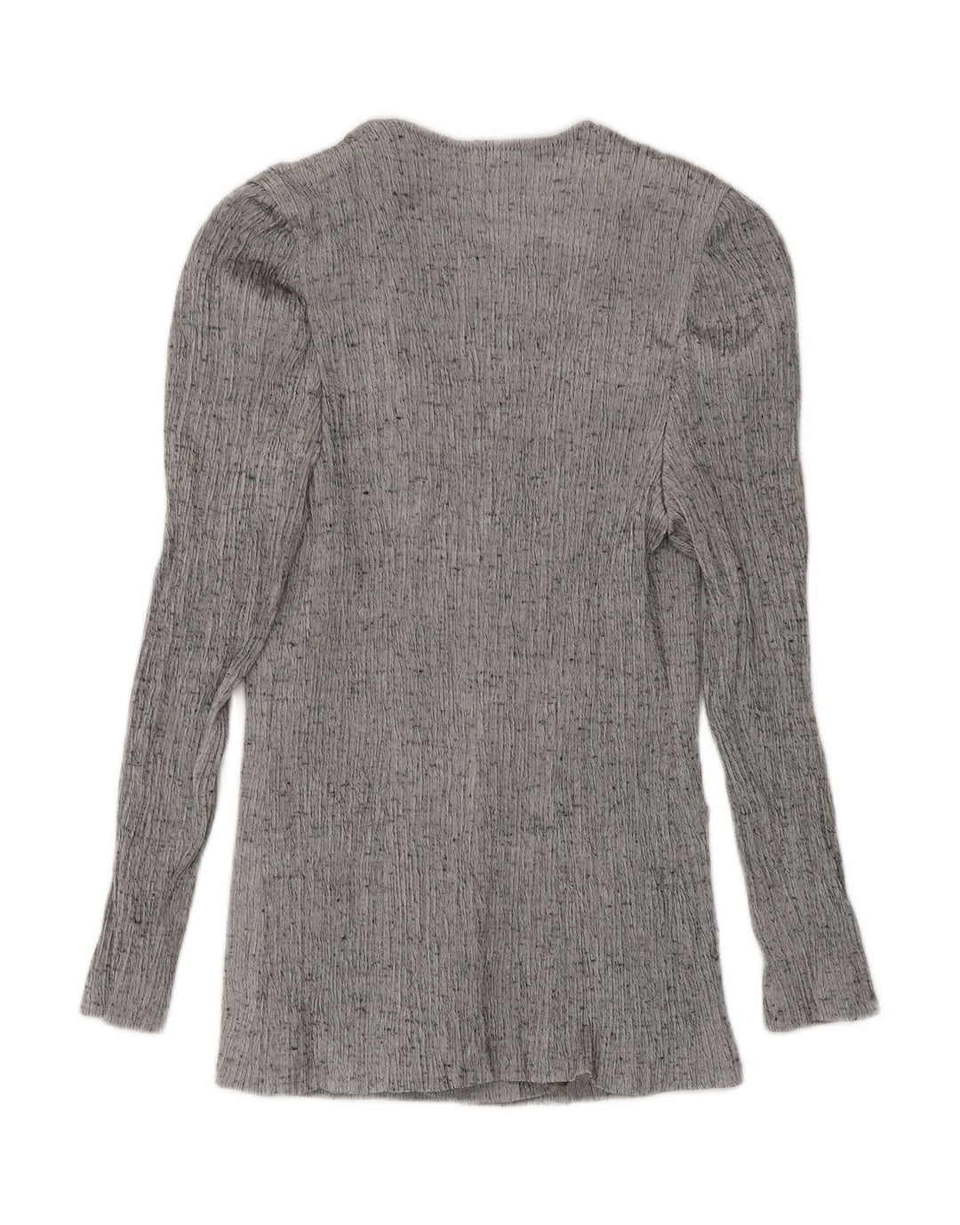 VINTAGE Womens Blazer Jacket UK 14 Medium  Grey Flecked Viscose