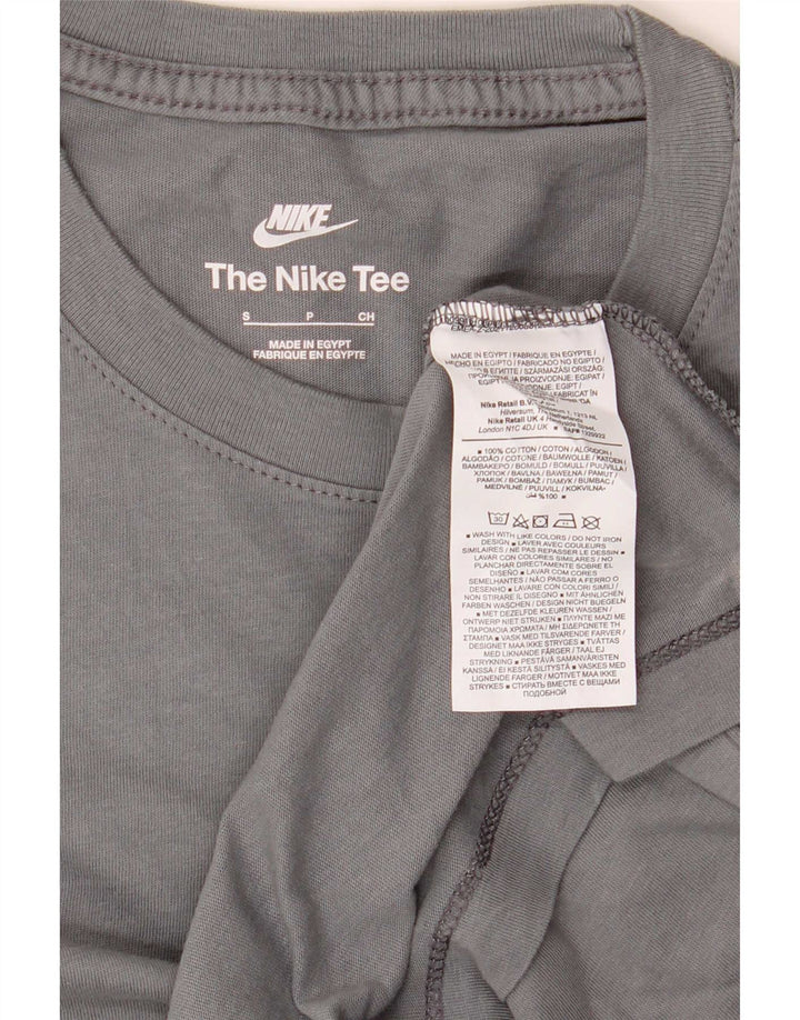 Camiseta Nike Hombre Top Small Gris Algodón