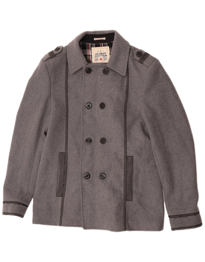 Zu Elements Chaquetón para hombre UK 42 XL Lana gris