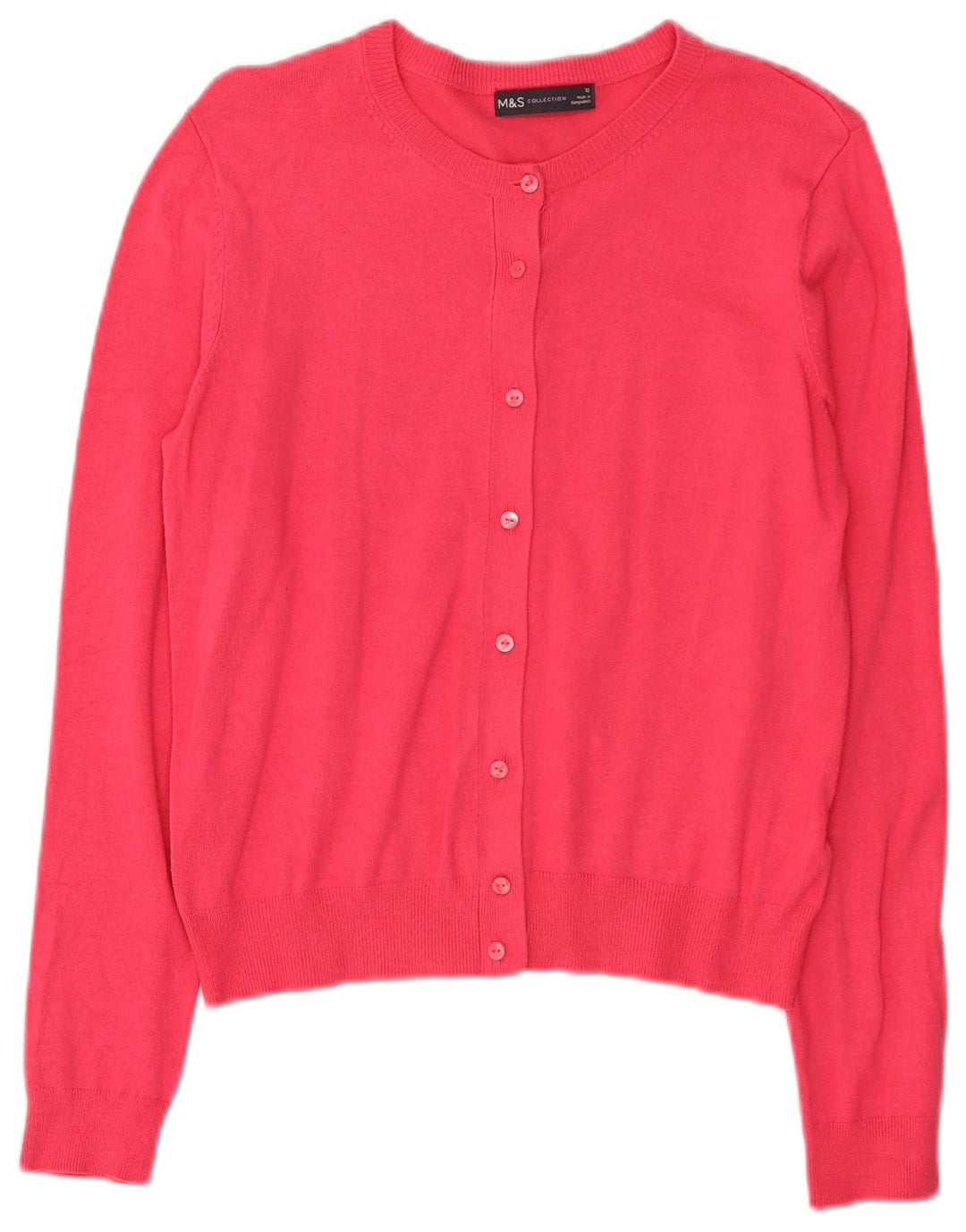 Marks & Spencer - Cárdigan para mujer, talla 40, viscosa rosa mediana
