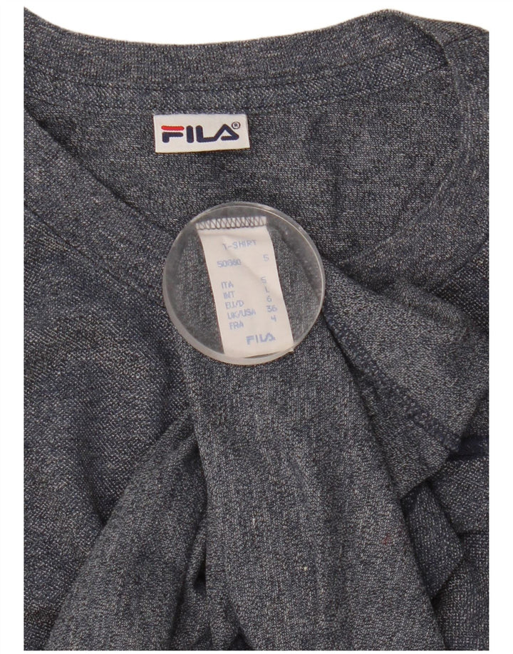 Fila Camiseta para hombre Top Large Azul Marino Algodón
