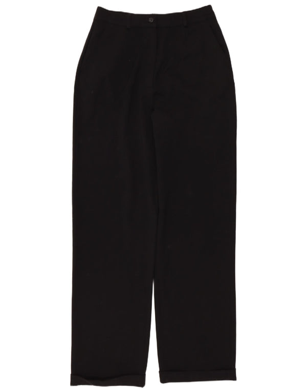 Max Mara - Pantalones casuales de cintura alta para mujer, talla 10 W27 L31, color negro