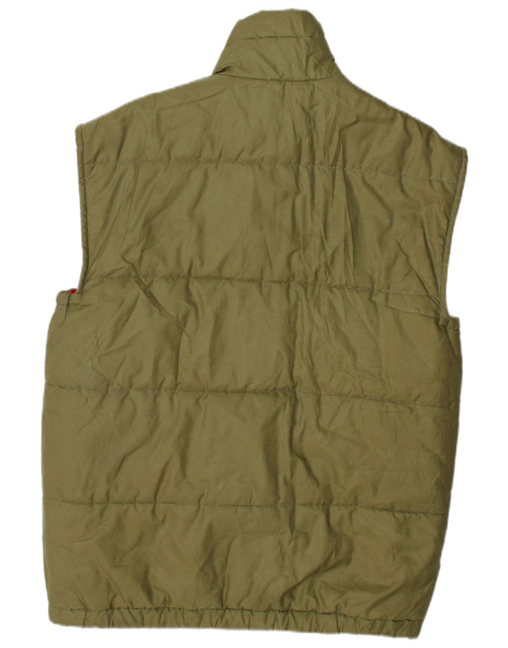 Chaleco acolchado Carrera para hombre UK 40 Large Caqui Colorblock Poliéster