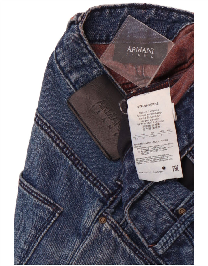 ARMANI Vaqueros Slim Mujer W31 L34 Algodón Azul