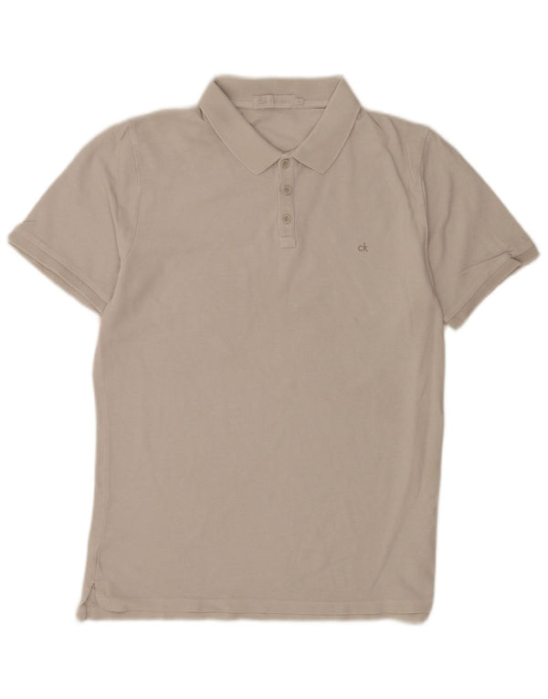 Polo Calvin Klein Jeans para hombre de algodón gris grande