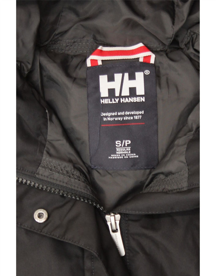 Helly Hansen Abrigo acolchado con capucha para mujer UK 10 Small Poliéster negro