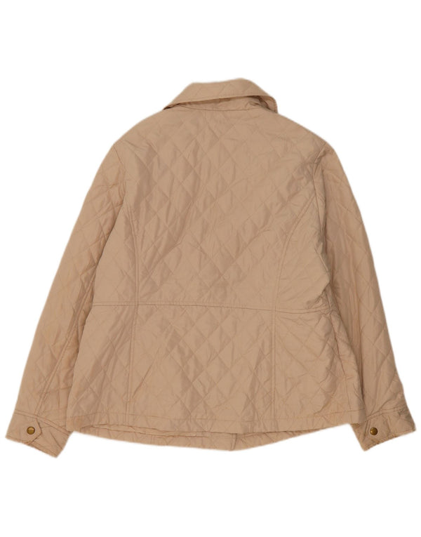 Marks & Spencer Chaqueta acolchada para mujer UK 46 Grande Poliéster beige