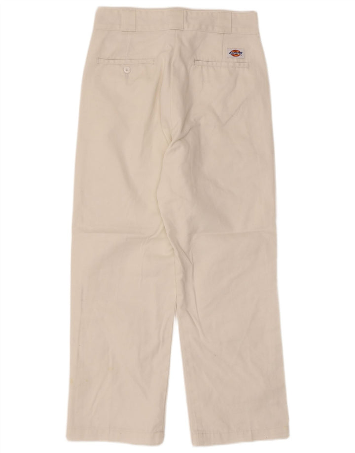 Pantalones cortos Dickies de cintura alta para mujer W28 L25 Poliéster blanco
