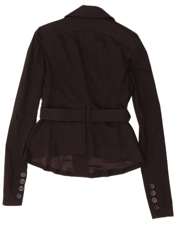 Patrizia Pepe Chaqueta Blazer De 2 Botones Para Mujer IT 44 Algodón Negro Mediano