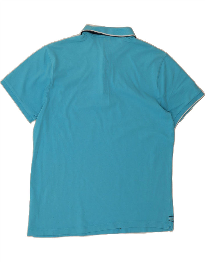 GAS Mens Polo Shirt Large Blue Cotton Vintage Gas and Second-Hand Gas from Messina Hembry 