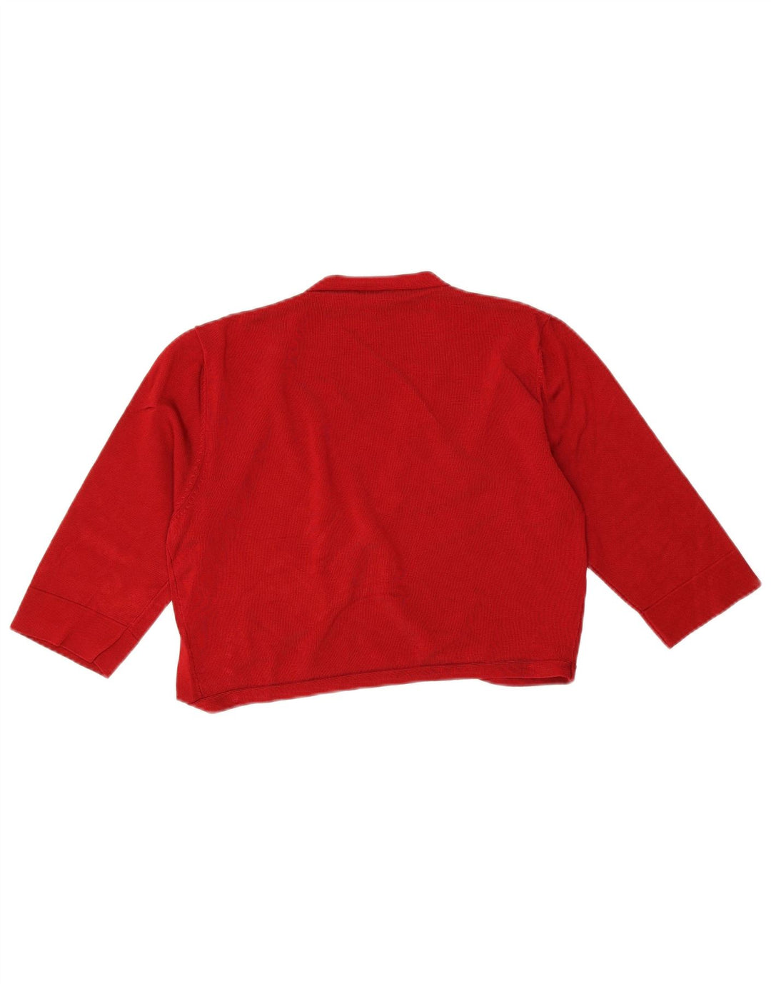Phase Eight Suéter tipo cárdigan corto con manga 3/4 para mujer UK 44 Rojo mediano