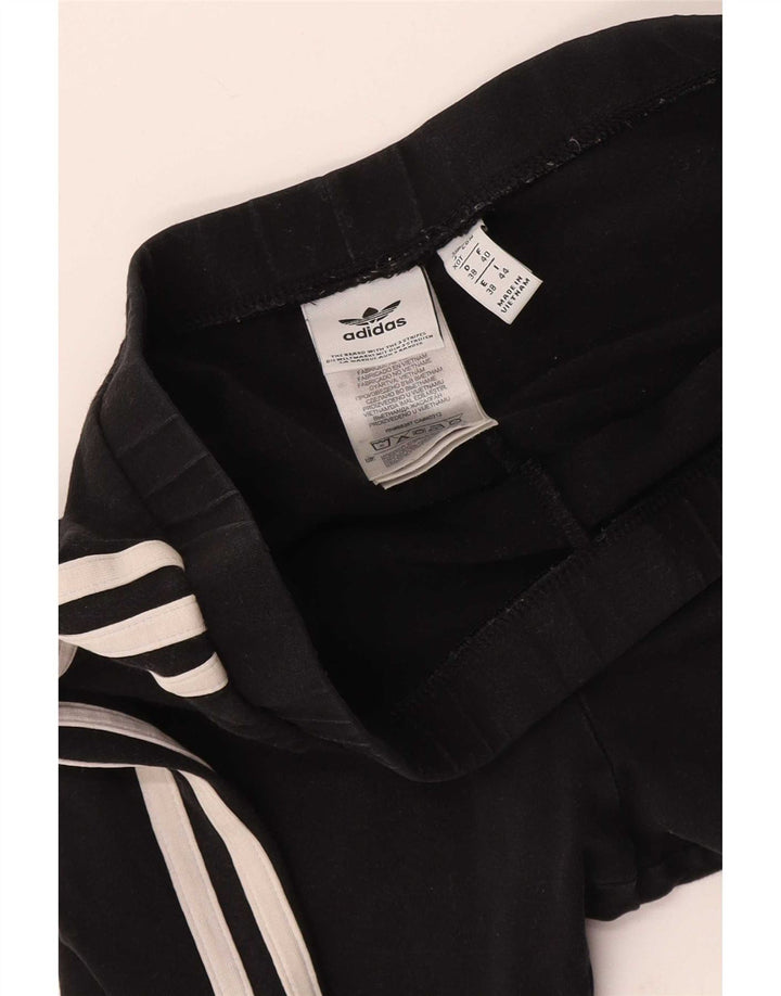 Adidas - Leggings cortos para mujer (talla 40), algodón negro mediano