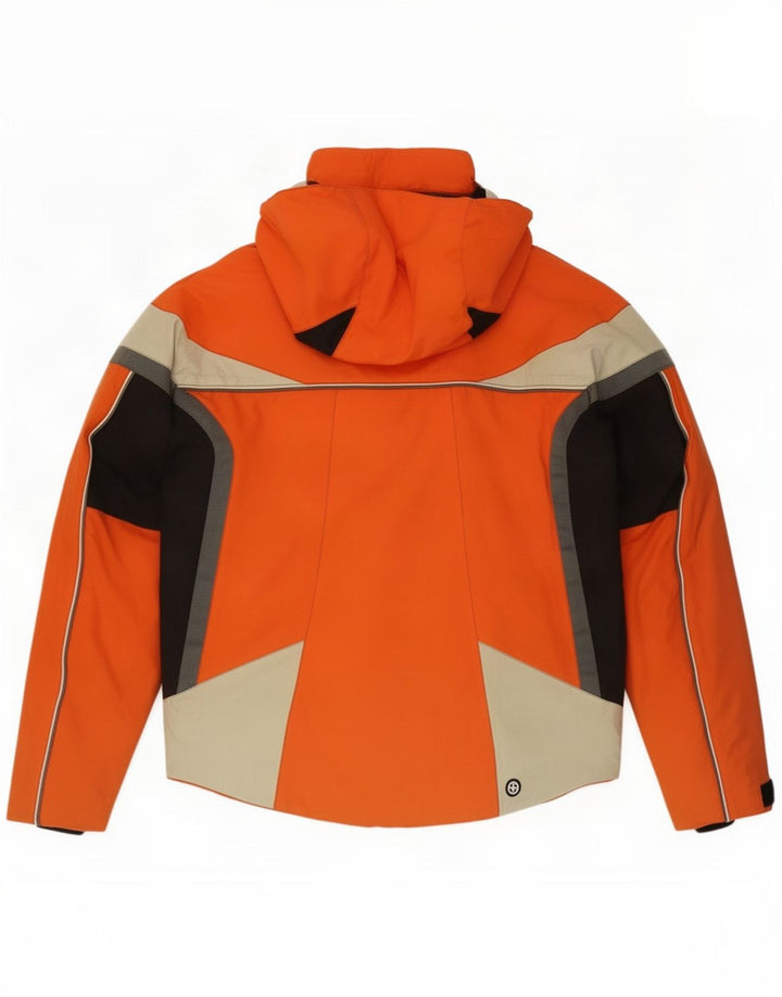 Colmar Chaqueta de esquí con capucha para hombre IT 52 Large Naranja Colorblock