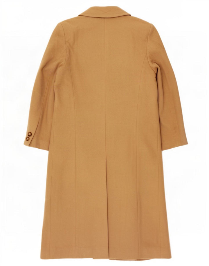 Marks & Spencer Abrigo cruzado para mujer UK 10 Small Beige Lana nueva
