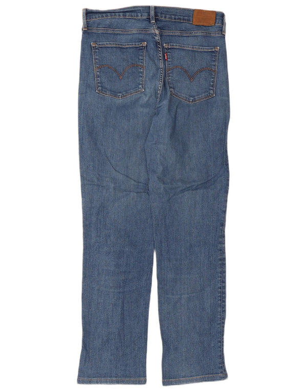 Levi's Mujer 724 Vaqueros Rectos De Tiro Alto W30 L28 Algodón Azul