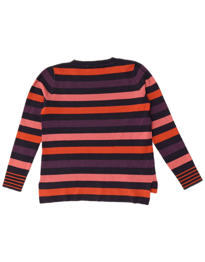 Oasis - Jersey de cuello redondo para mujer, talla 40, talla pequeña, multicolor, a rayas