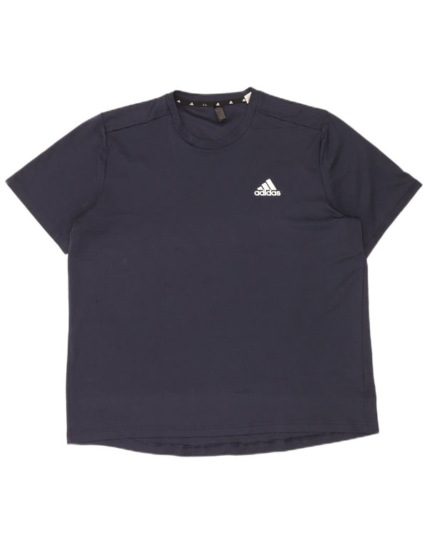 Adidas Hombre Aeroready Camiseta Top XL Azul Marino Poliéster