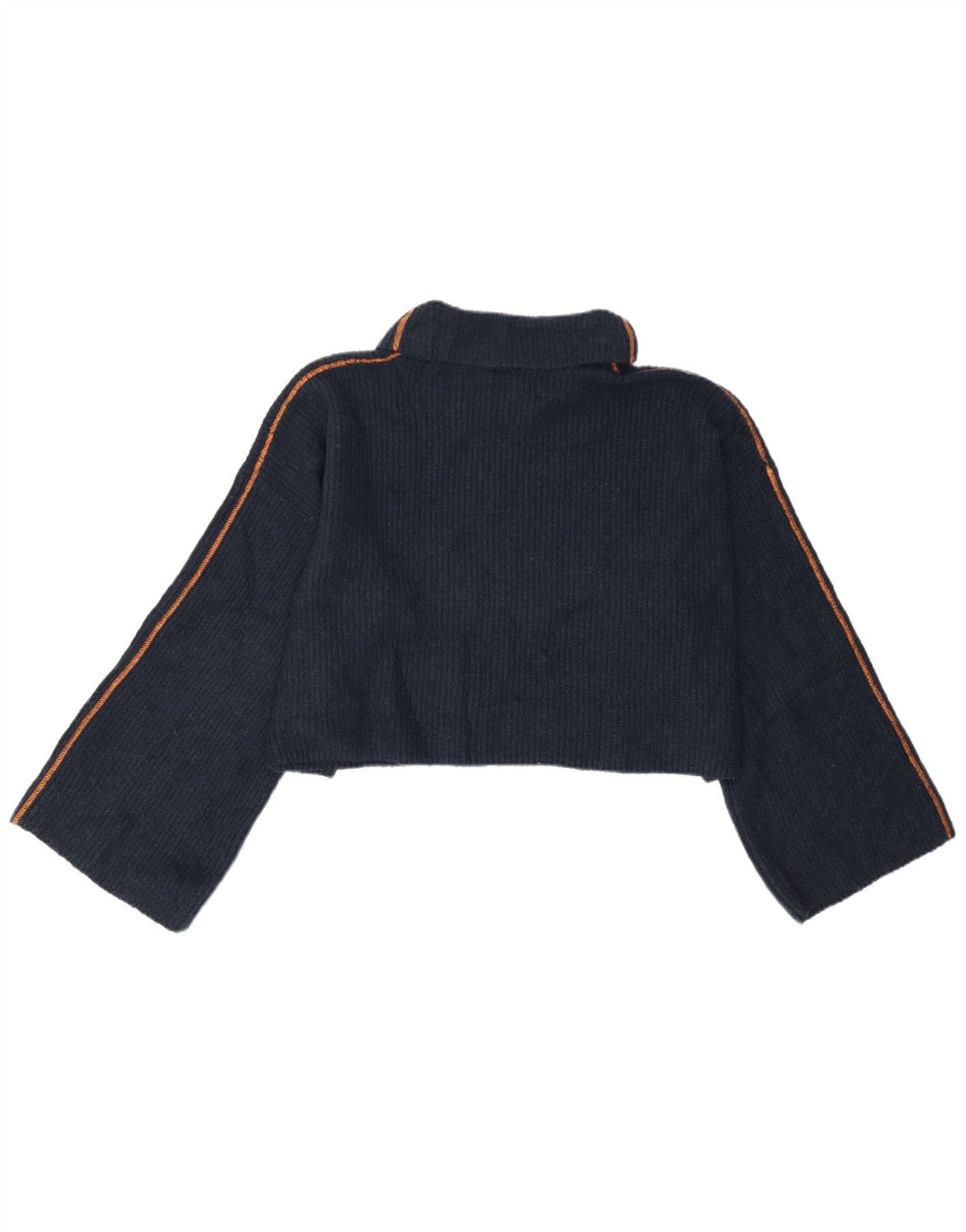 Topshop Jersey extragrande con cuello vuelto para mujer, talla 40, talla M, azul marino