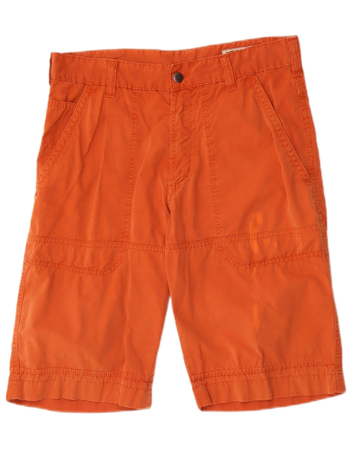 Pantalones cortos chinos Gas para hombre W31 Algodón naranja medio