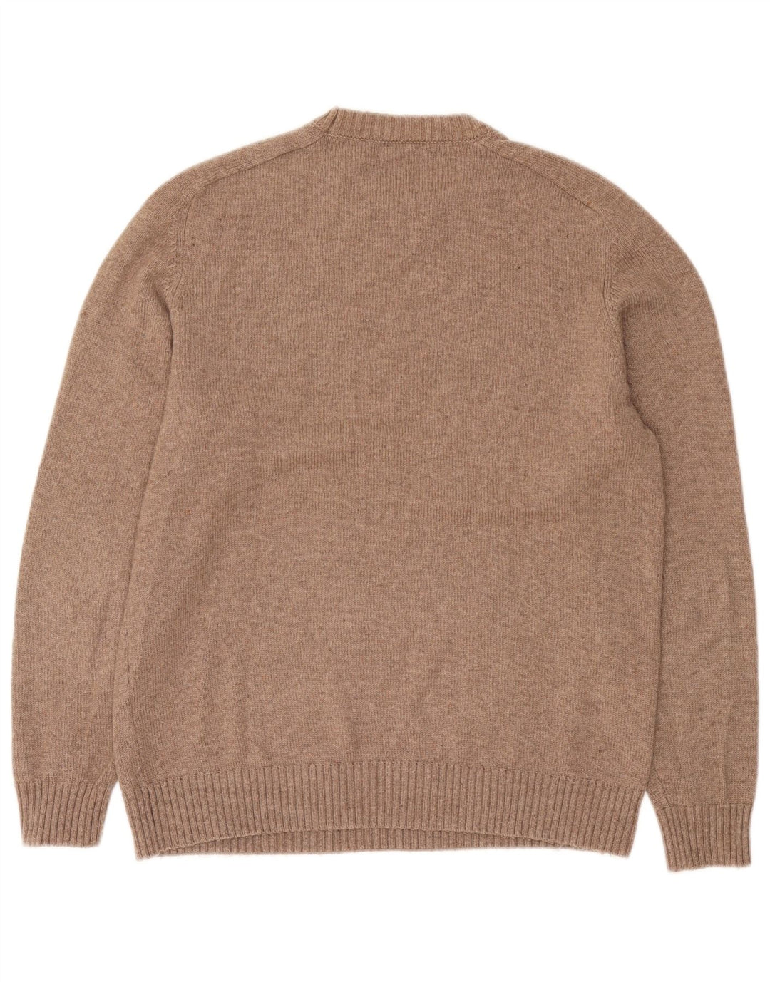 Zara Hombre Jersey Cuello Redondo Jersey Marrón Medio Poliéster