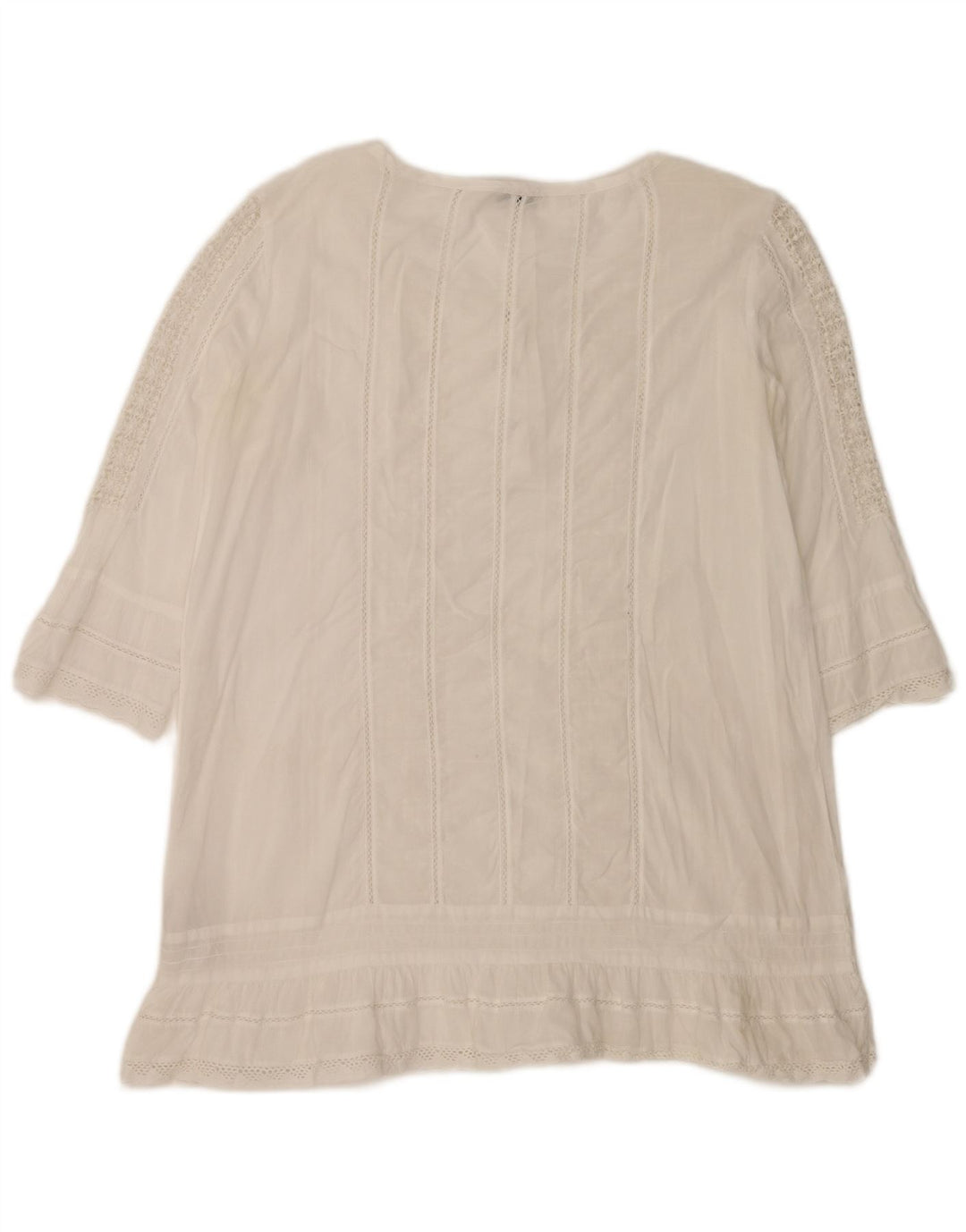 Henry s Top tipo túnica extragrande con manga 3/4 para mujer IT 40 Small White
