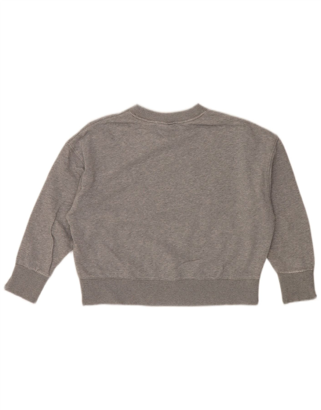 NIKE Mujer Oversize Crop Batwing Sudadera Jersey UK 6 XS Gris