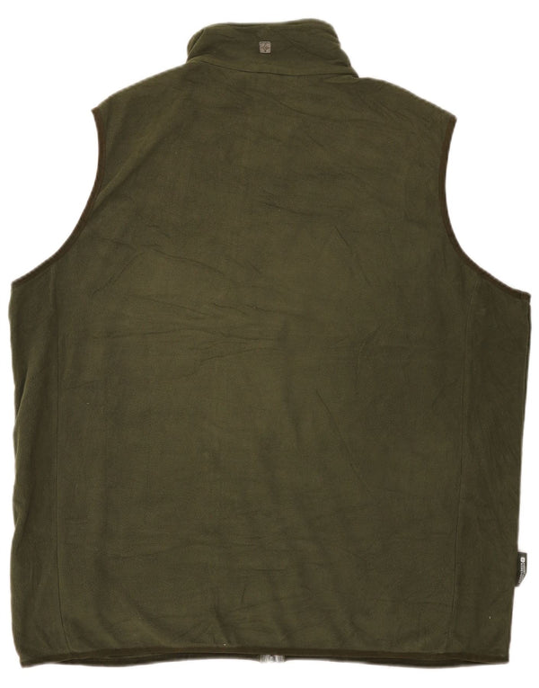 Chaleco polar para hombre Mountain Warehouse UK 42 XL Poliéster caqui