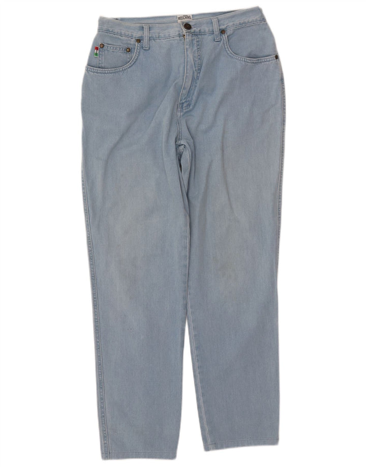 MOSCHINO Vaqueros Cónicos De Talle Alto W33 L27 Algodón Azul |