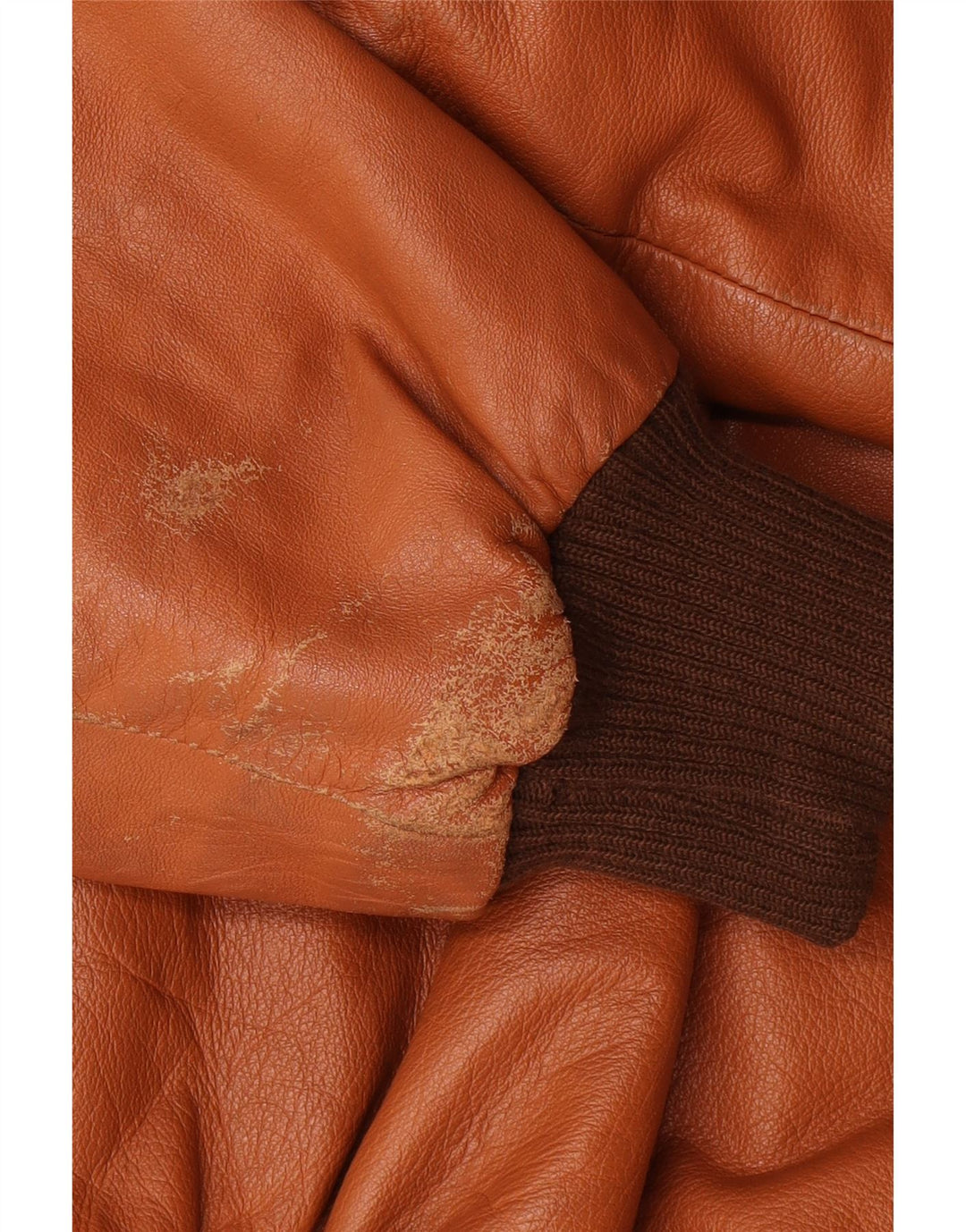 Vintage hombres chaqueta de cuero Reino Unido 40 marrón grande