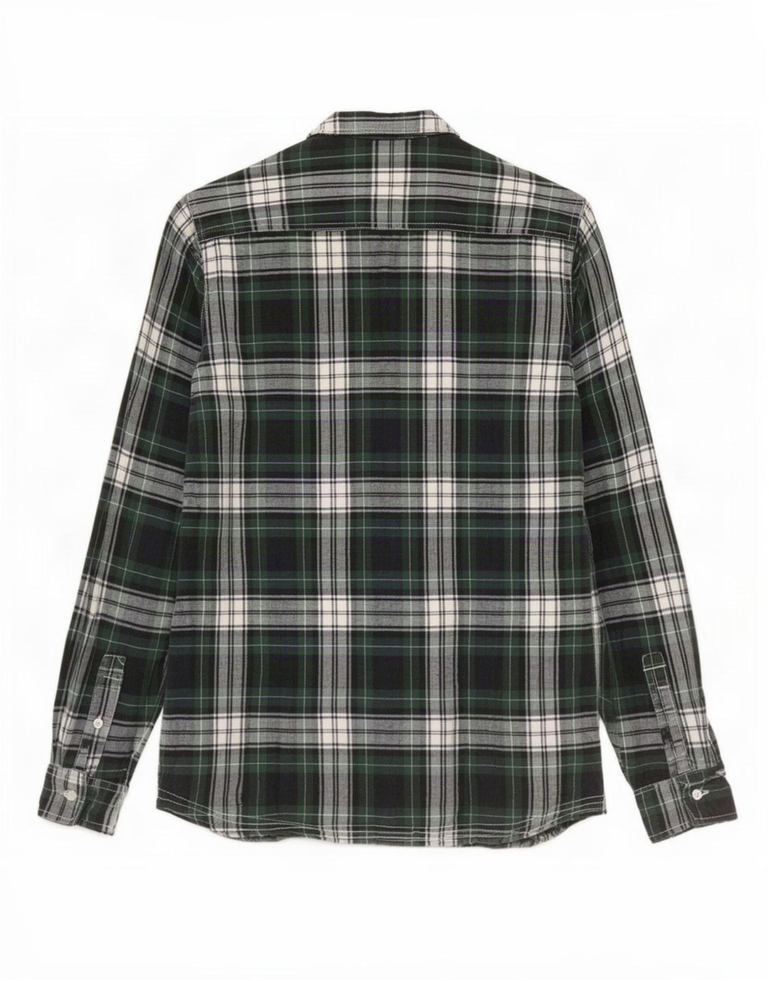 PEPE Jeans Camisa de franela para mujer UK 44 Algodón a cuadros verde medio