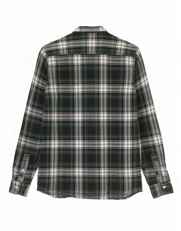 PEPE Jeans Camisa de franela para mujer UK 44 Algodón a cuadros verde medio